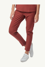 Caniboo: ADDIE 4-pocket slim womens scrub pants in popstar red