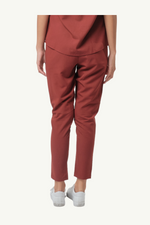 Caniboo: ADDIE 4-pocket slim womens scrub pants in popstar red