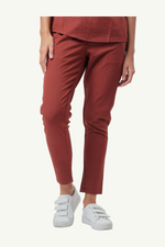 Caniboo: ADDIE 4-pocket slim womens scrub pants in popstar red