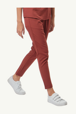 Caniboo: ADDIE 4-pocket slim womens scrub pants in popstar red