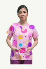 Our Basic Doubtfire TOP in Bubbles Pink