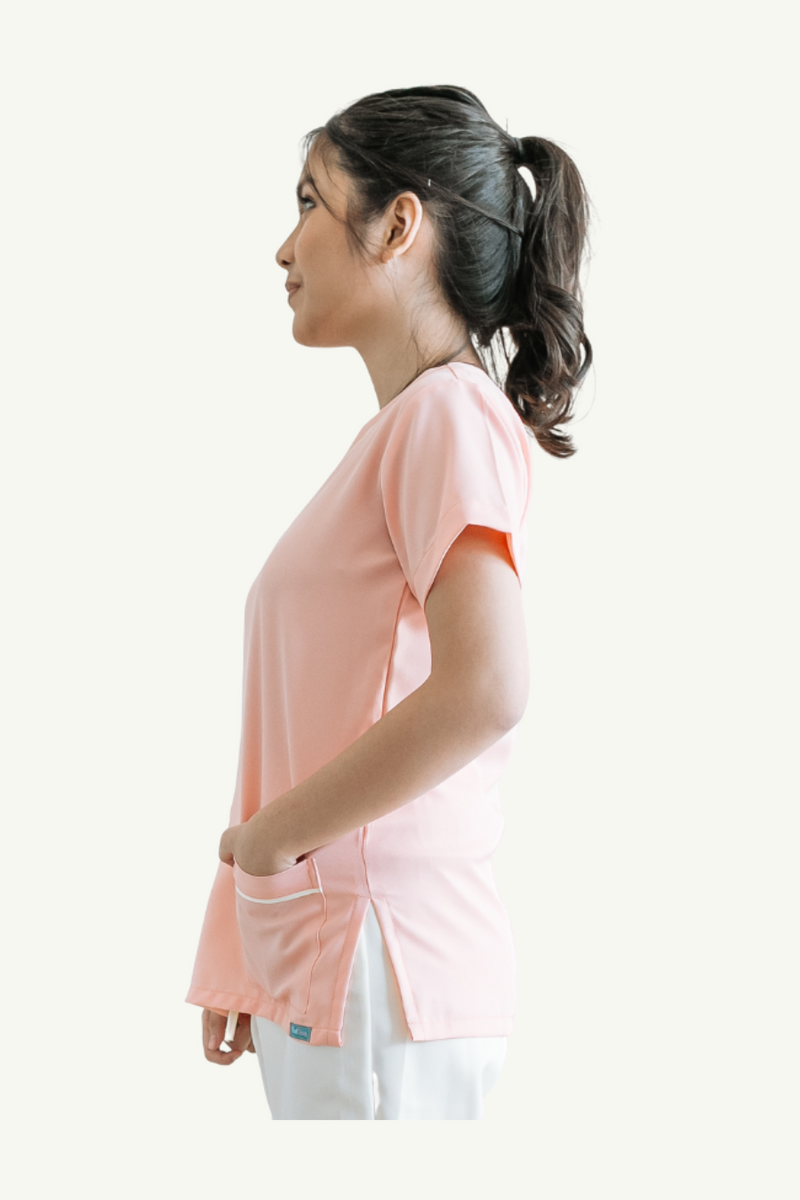Our Soft Maria TOP in Light Pink/Cream