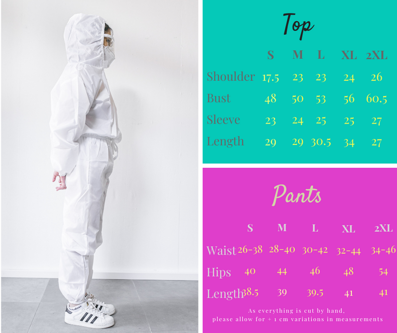 Our PPE suit in White